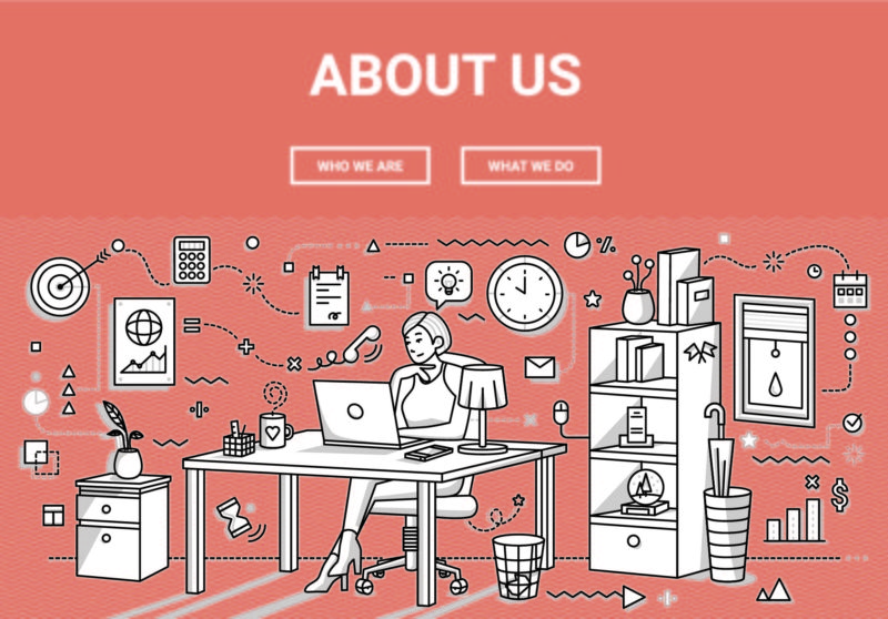 What is the “about us” page?